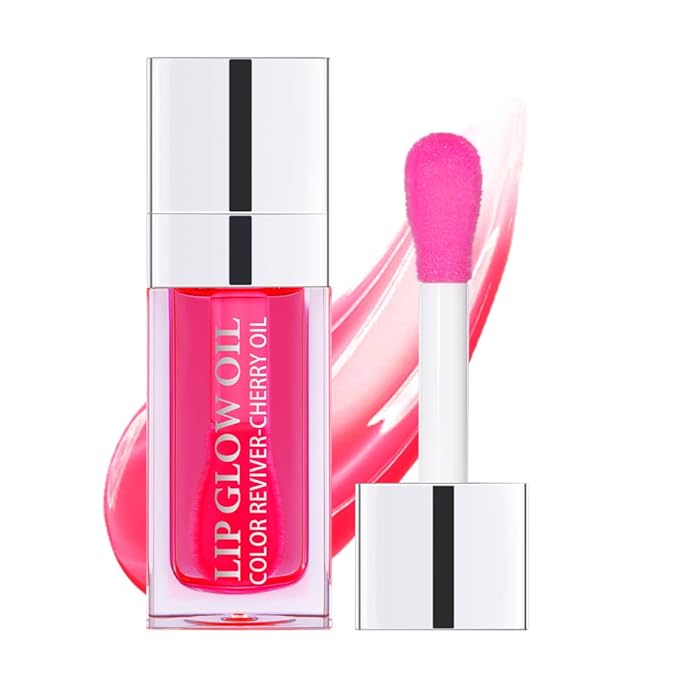 Hydrating Lip Glow Oil, Plumping Lip Gloss, Moisturizing Lip