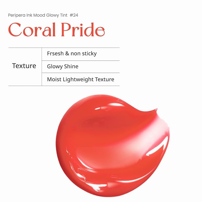 Peripera Ink Mood Glowy Tint (024 CORAL PRIDE