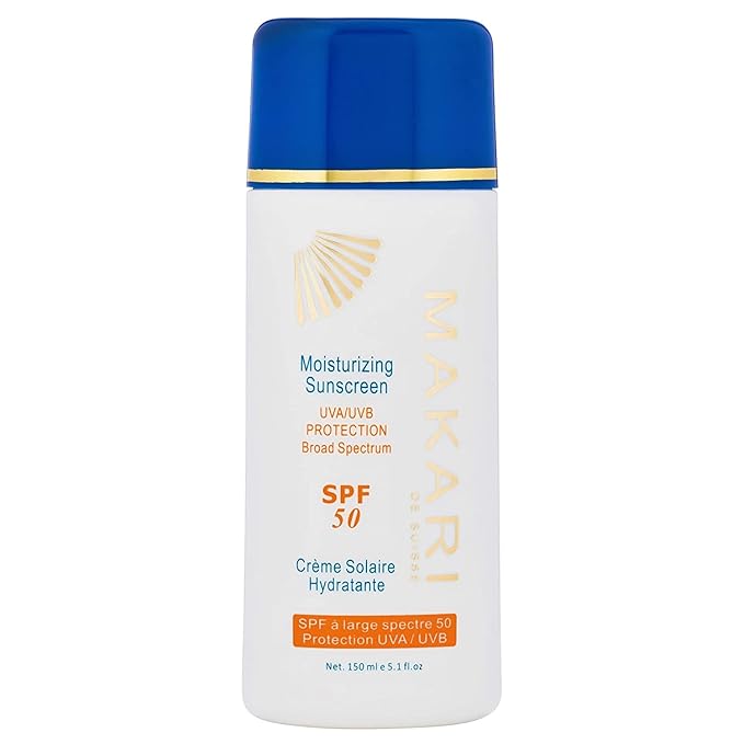 Makari Moisturizing Sunscreen SPF 50 (5.1 fl oz) | Broad Spectrum UVA & UVB Sunblock with Beeswax | Anti-Aging Sunscreen for Face and Body | Lightweight Face Sunscreen Lotion with SPF