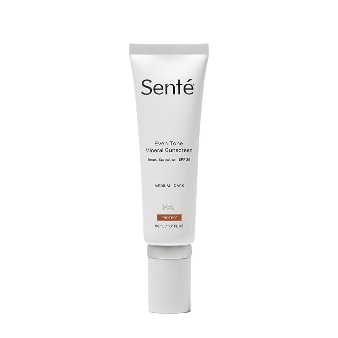 Senté Even Tone Mineral Sunscreen Tinted Broad-Spectrum Lotion - Medium-Dark SPF 36 - UVA/UVB Protection - 40-Min Water-Resistant - 50 ml