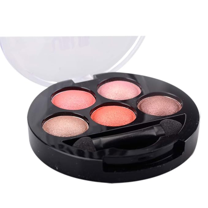 Mallofusa 5 Colors Eye Shadow Palette Powder Metallic 7oz