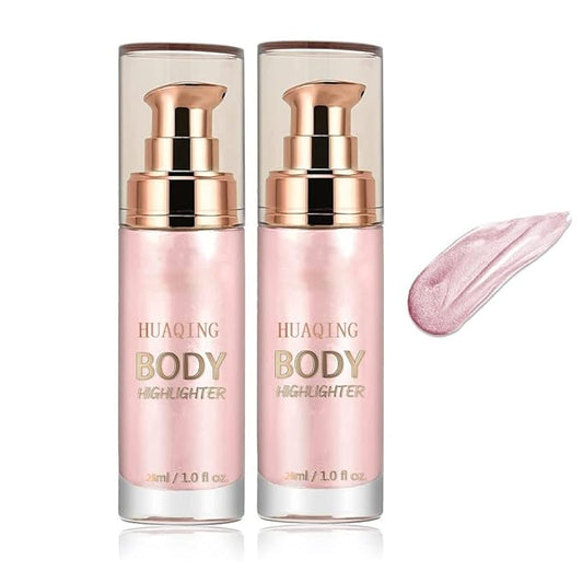 2 Pack Body Luminizer,Shimmer Body Highlighter Makeup Liquid Body