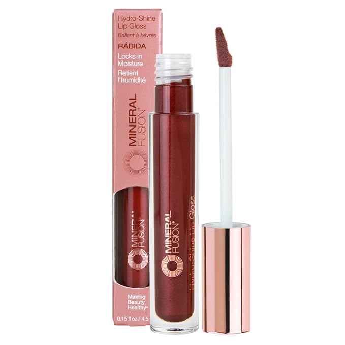 Mineral Fusion, HydroShine Lip Gloss s, Rabida, 0.15 Lip