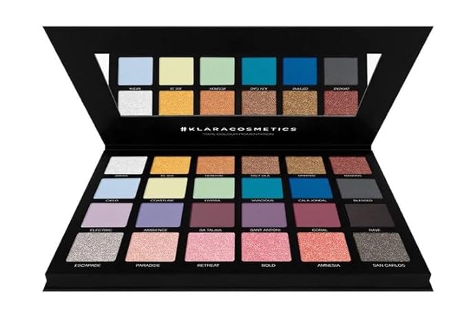 24 Shade Eyeshadow Palette Ibiza glamorous shimmers bold