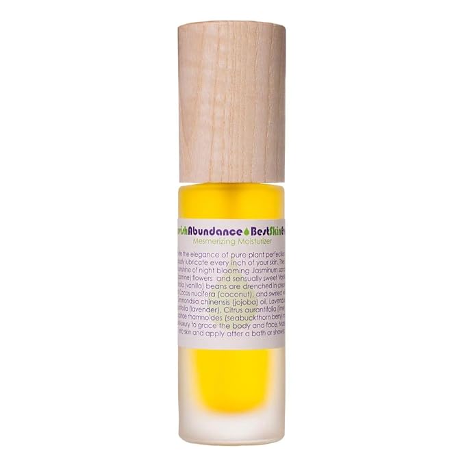 LIVING LIBATIONS - Organic Best Skin Ever All-In-One Facial Cleanser, Exfoliator + Moisturizer | Natural, Wildcrafted, Vegan Clean Beauty (Lavish Abundance, 1 fl oz | 30 ml)