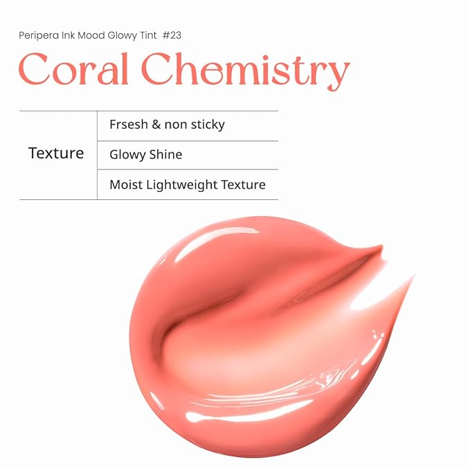 Peripera INK MOOD GLOWY TINT 023 CORAL CHEMISTRY Lip