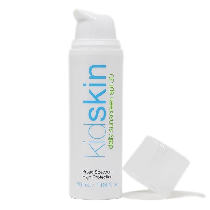 Kidskin Kids Sunscreen SPF30 | One of Natures Most Powerful UV-Absorbing Ingredients | Kids Sunblock, Sun Cream for Kids | Contains Red Algae Extract & Zinc Oxide | Broad Spectrum UVB UVB Made in USA