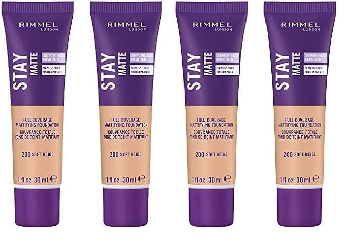 Rimmel Stay Matte Liquid Foundation, Soft Beige, 1 of 4