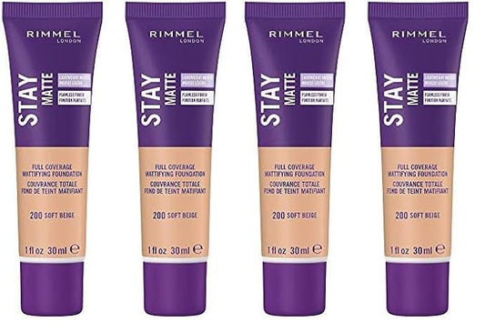 Rimmel Stay Matte Liquid Foundation, Soft Beige, 1 of 4