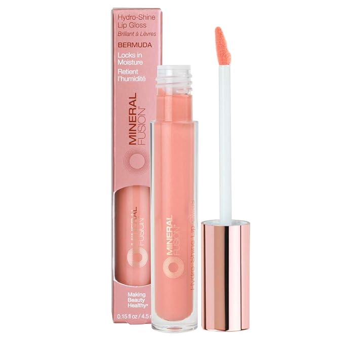 Mineral Fusion Hydro-Shine Lip Gloss, Bermuda, 0.15 Ounces Lip