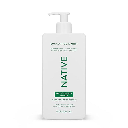 Native Body Lotion Contains Naturally Derived Plant-Based Moisturizers Body