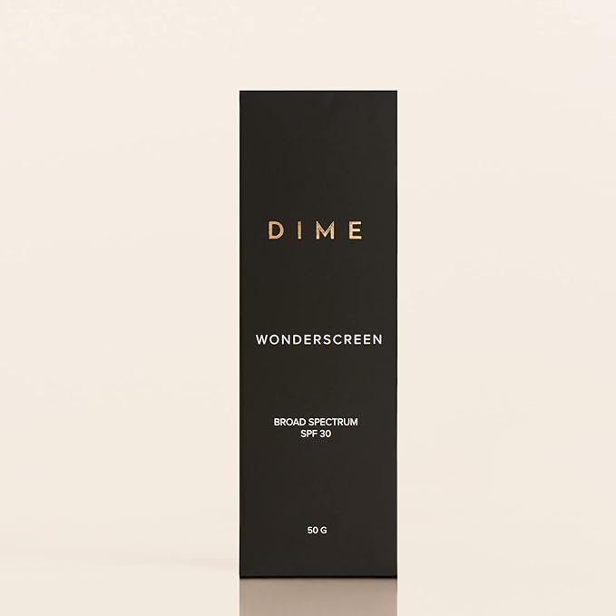 DIME Beauty Wonderscreen SPF 30, Clean, Mineral Face Sunscreen, Non-Whitening Sunscreen, Facial Sun Block, 50 G