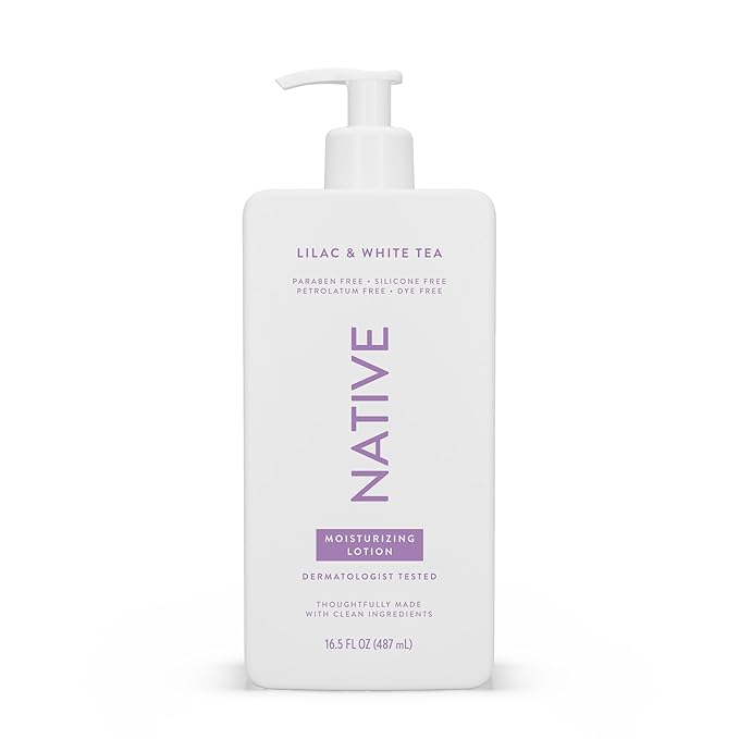 Native Body Lotion Contains Naturally Derived Plant-Based Moisturizers Body