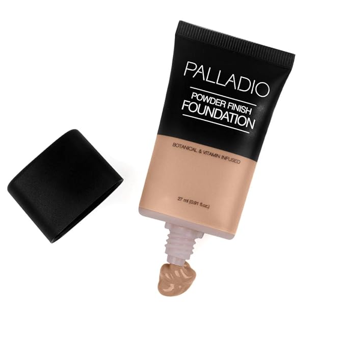 Palladio Powder Finish Liquid Foundation, Natural Matte Appearance,