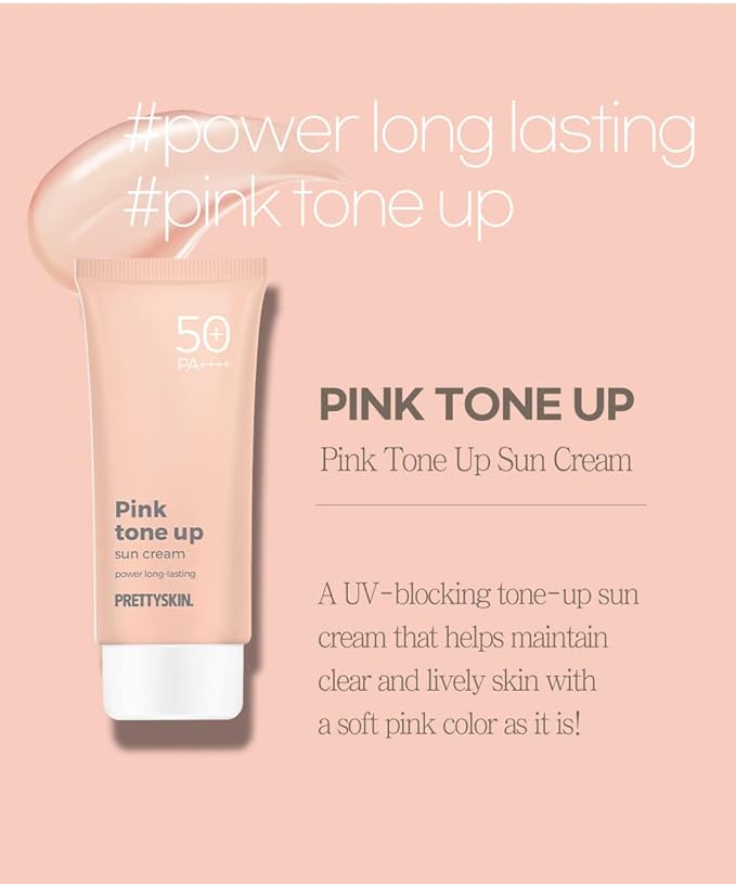 Waterproof Pink Tone up Sunscreen with Natural Pink Tint, Long-lasting, Shea Butter & Chamomile Extract, Zinc Oxide, Titanium Dioxide For a Radiant Complexion