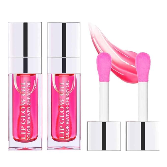 Hydrating Lip Glow Oil, Plumping Lip Gloss, Moisturizing Lip