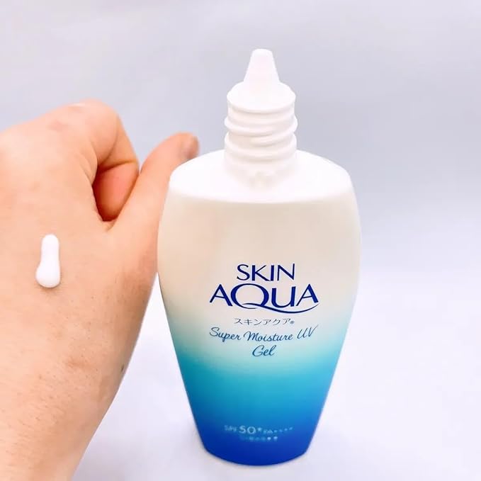 Skin AQ UA Snscren Original Bottle UVSuper Moisture Gel 50 PA + + + + 5.82floz (165g) Japan, White