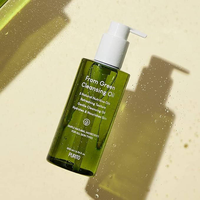 PURITO From Green Cleansing Oil 6.76 fl.oz / 200ml Gentle Facial Cleanser, Cruelty-free & Vegan, Nature-derived Oils (Renewal)