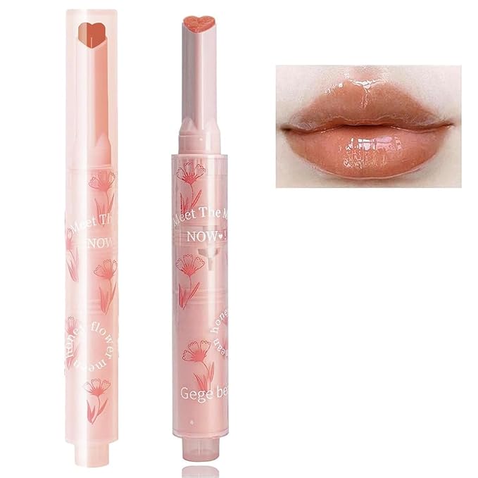 Jelly Lipstick, Heart Shaped Lipstick Lip Stain, Moisturizing Lipstick,