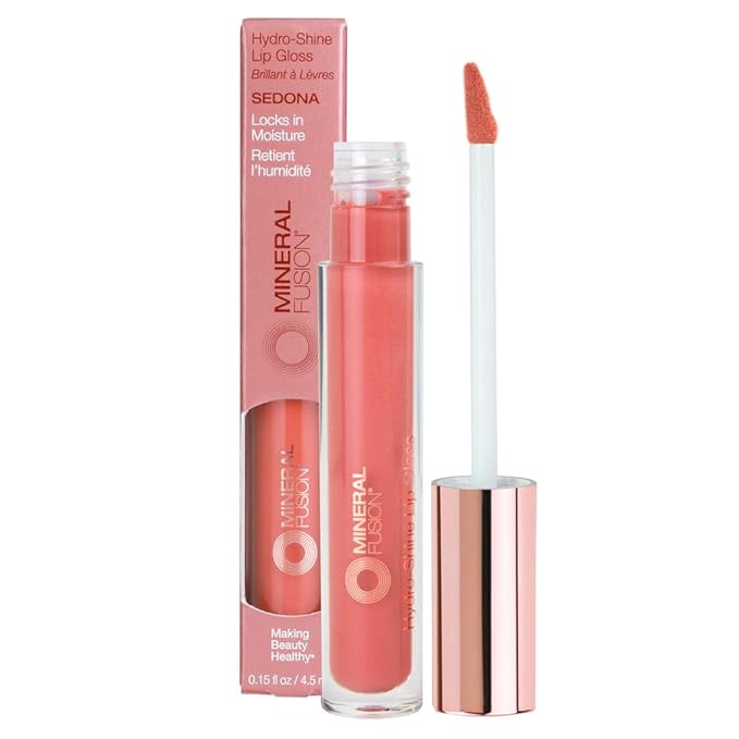 Mineral Fusion HydroShine Lip Gloss, Sedona, 0.15 Ounce Lip