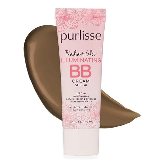 pūrlisse Radiant Glow Illuminating BB Cream Spf30 Hydrating Oz (Deep)