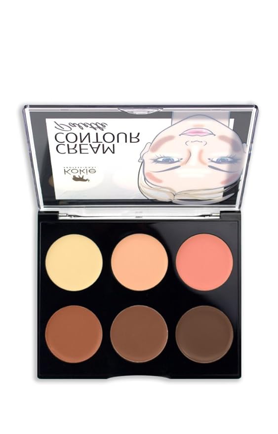 Kokie Cosmetics Cream Contour Kit, Deep/Dark, 0.42 Ounce