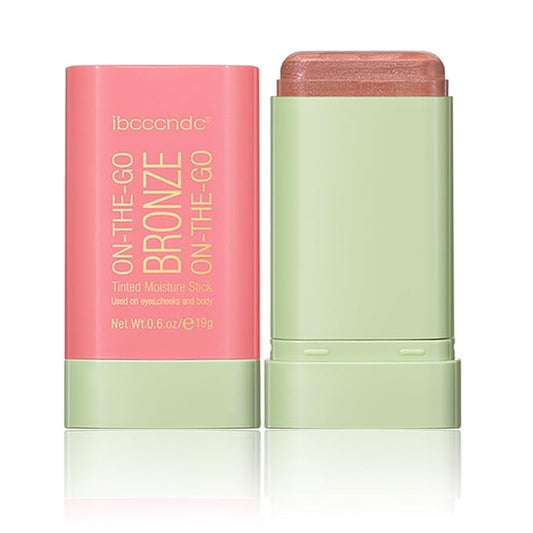 Multi-Use Makeup Blush Stick, Tinted Solid Moisturizer On-the-Go Warm Glow)