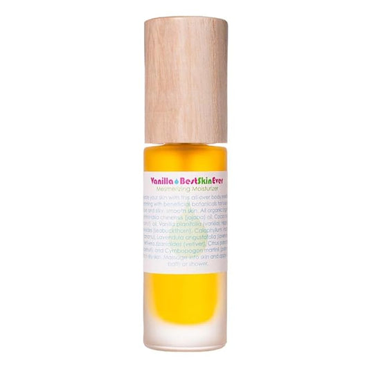 LIVING LIBATIONS - Organic Best Skin Ever All-In-One Facial Cleanser, Exfoliator + Moisturizer | Natural, Wildcrafted, Vegan Clean Beauty (Vanilla, 1 fl oz | 30 ml)