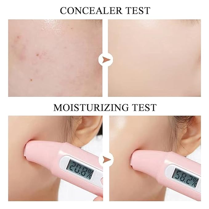 Air Cushion CC Cream Mushroom Head Foundation, Moisturizing Concealer (Natural)