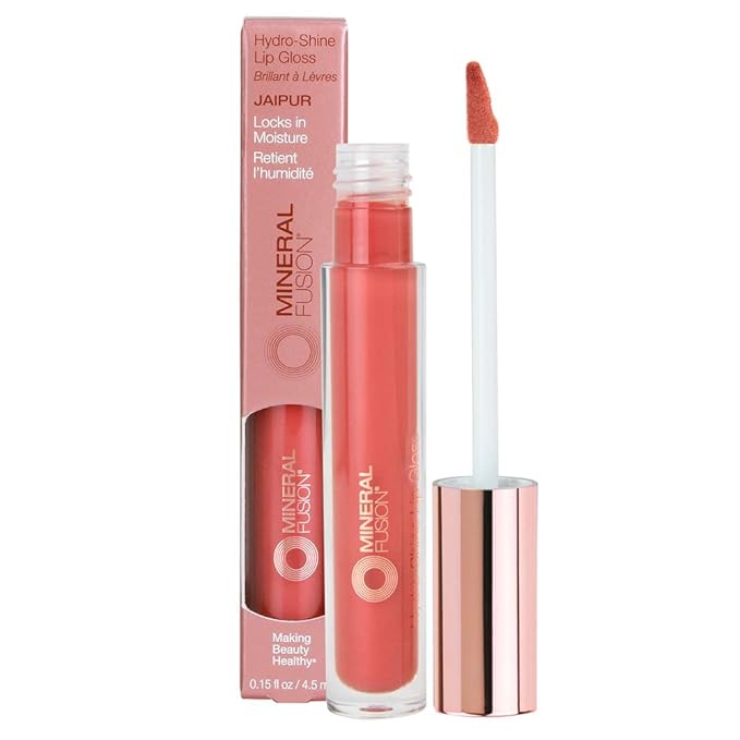 Mineral Fusion HydroShine Lip Gloss, Jaipur, 0.15 Ounce Lip