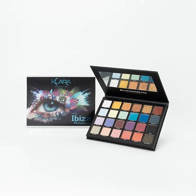 24 Shade Eyeshadow Palette Ibiza glamorous shimmers bold