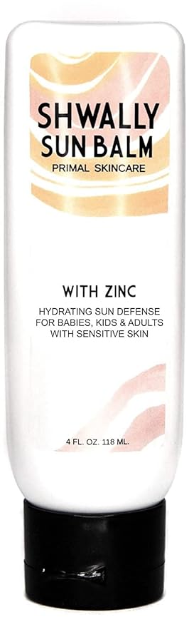 Zinc & Avocado Mineral SunBalm 30SPF, The Only Real Primal Sun Lotion - 100% Grass Fed Tallow, Avocado Oil & Non-Nano Zinc Oxide - Pregnancy Safe (Coconut + Vanilla, 4 Fl Oz & Not Tinted)