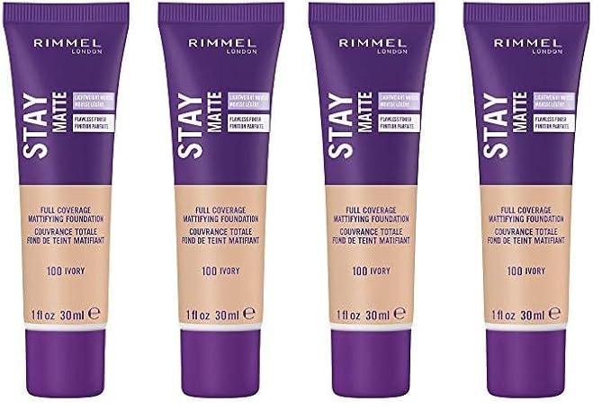 Rimmel Stay Matte Liquid Foundation, Ivory, 1 Fl of 2)