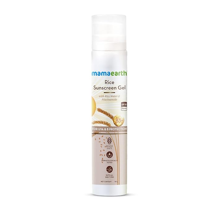 Mamaearth Rice Sunscreen Gel with