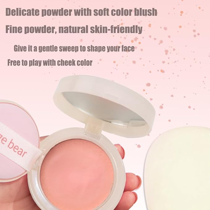 Silky Matte Blush,Blush Powder for Cheeks,Long-Lasting, Natural Look,