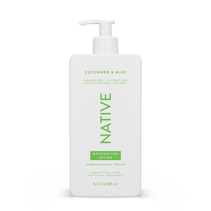 Native Body Lotion Contains Naturally Derived Plant-Based Moisturizers Body