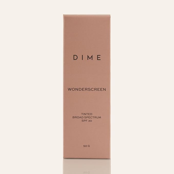 DIME Beauty Tinted Glow Wonderscreen SPF 30, Mineral Sunscreen for Face with 19% Zinc Oxide, Tinted Moisturizer with SPF, 50 g (Shade 03)