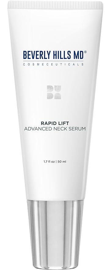 Rapid-Lift Advanced Neck Serum- Reduce Wrinkles & Tone Skin- Anti-Aging Formula for Lifting and Smoothing Sagging Skin on Neck, Chin, & Chest w/Polyphenols- Refreshing Floral Scent