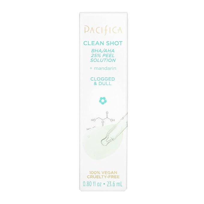 Pacifica Clean Shot BHA-AHA 25 Percent Peel Solution 0.8 oz