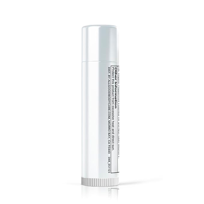 SPF 15 Mineral Sunscreen Lip Balm - Vegan and Cruelty Free Broad Spectrum UVA/UVB Lip Care - lemon and mint scent - for Hydration, Sun Protection by DRN Labs. 0.15 oz (0.15 oz, 1)