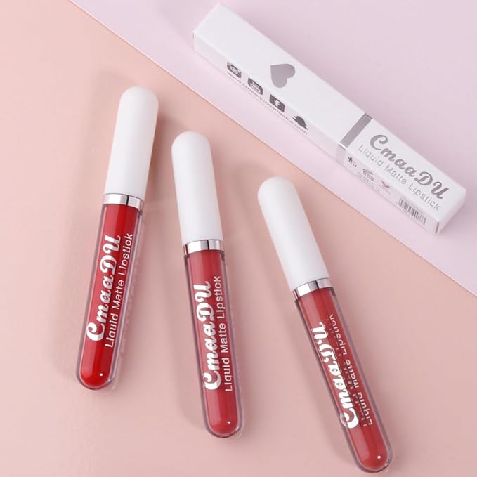 evpct CmaaDu 1Pcs Brick Red Liquid Matte Lipstick
