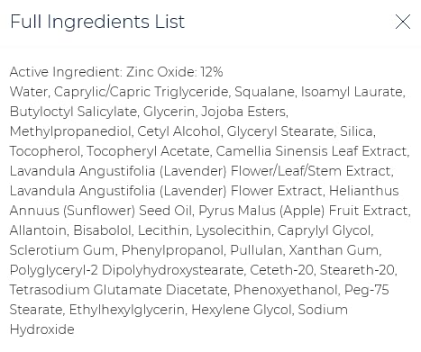 M-61 Perfect Mineral Sunscreen SPF 50 - Sheer - Sheer mineral SPF 50 with vitamin E, green tea, lavender and plant-derived squalane