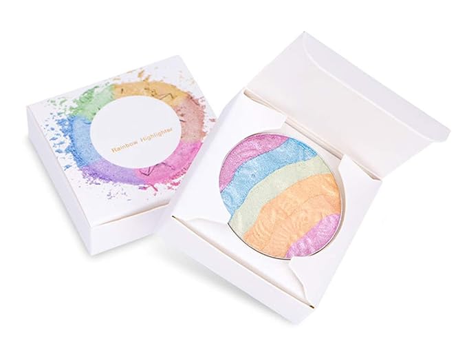 Pro 6 Colors 3D Baked Rainbow Highlighter Eyeshadow