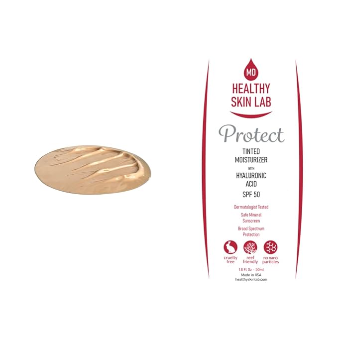 Protect Tinted Moisturizer & Mineral Sunscreen SPF 50, Skin Types, 50ml