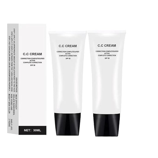 Skin Tone Adjusting CC Cream SPF 50, CC 2 Pcs 30ml