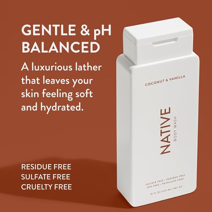 Native Body Wash Contains Naturally Derived Ingredients | 18 oz