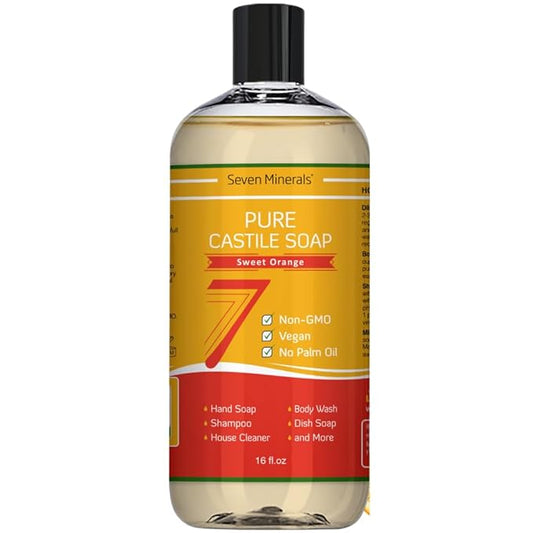 Pure Castile Soap, Sweet Orange -