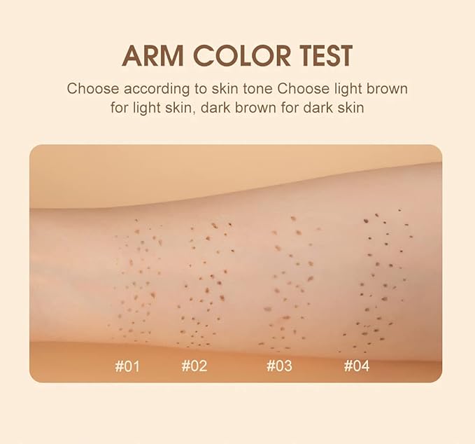 AKARY Freckle Pen Professional Lifelike Face Concealer Point Light Brown)