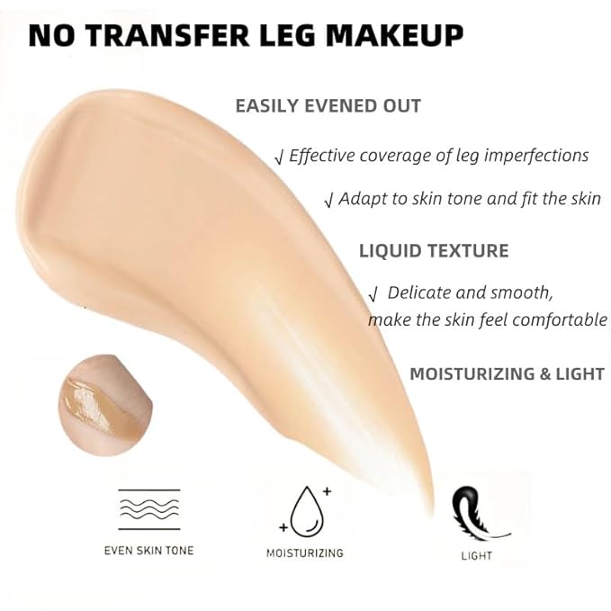 Leg Makeup Waterproof No Transfer - Leg Makeup Glow, 1)