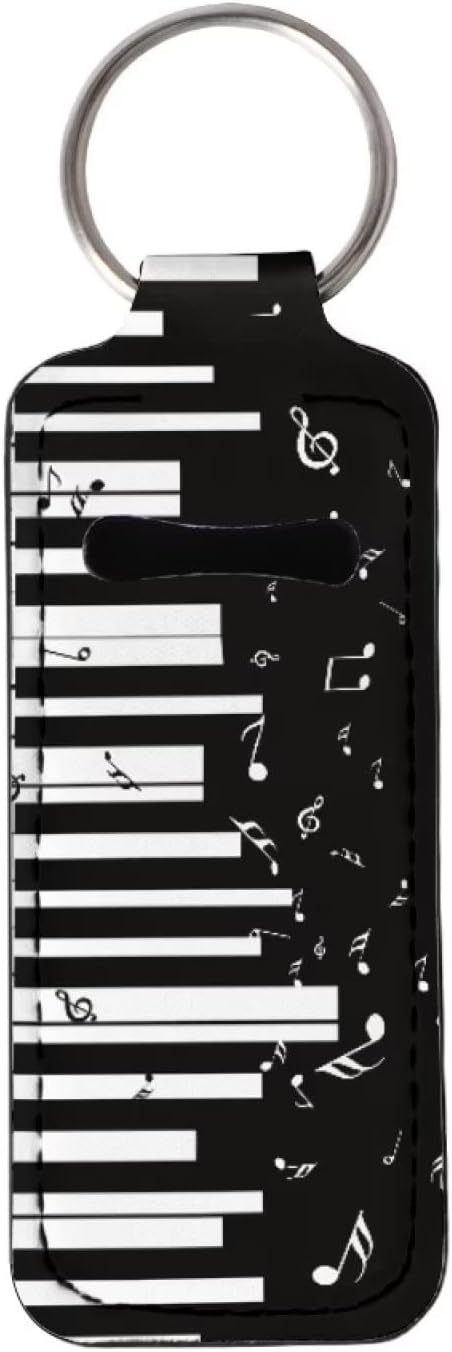 Music Print Travel Lipstick Pouch Piano